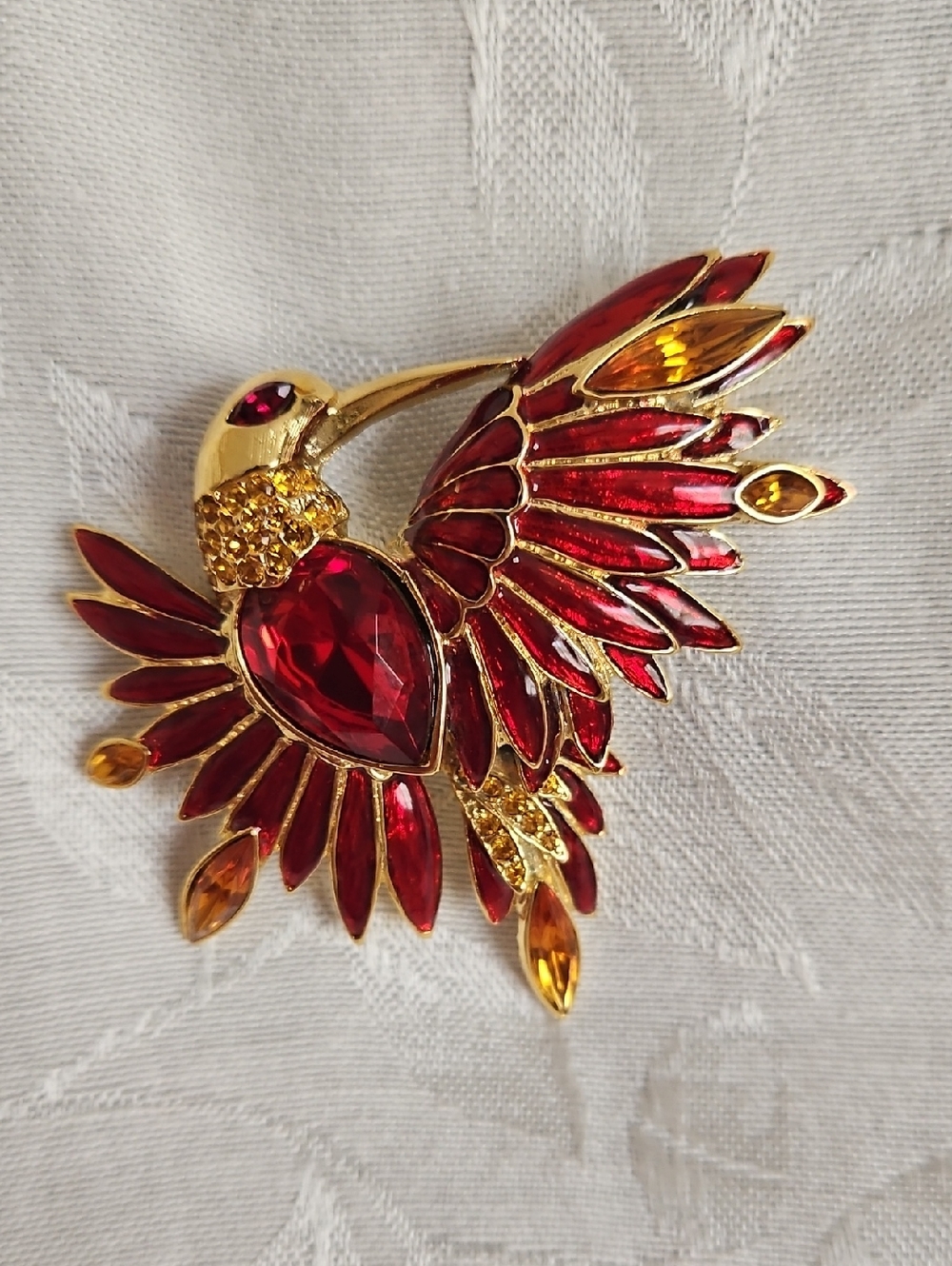 Graziano "Bird Of Paradise" Vintage Brooch. - Picture 2 of 11